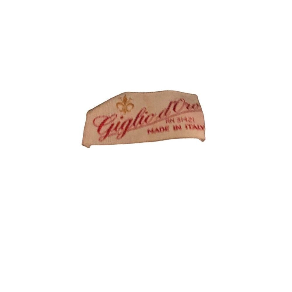 Giglio d'Oro Vintage Knit Cloche Hat Beret Made In Italy Tan Light Brown - Picture 4 of 5